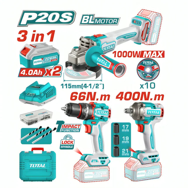 3-piece Charging Kit Total TOSLI241291