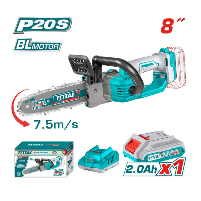 Total TGSLI20851 20V 8-inch Cordless Tree Saw with 2Ah Battery and Charger