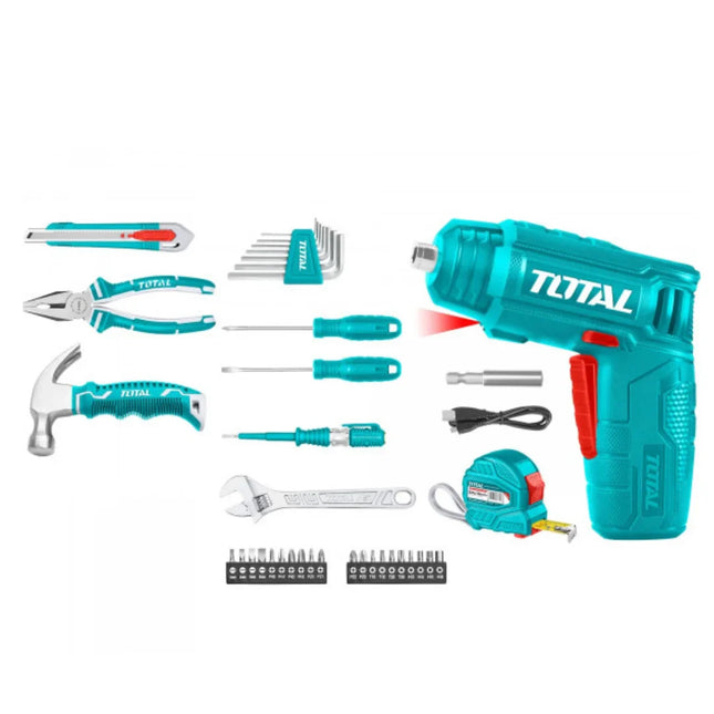 4V Cordless Screwdriver Set with 38 Pcs Accessories Total THKTHP10386