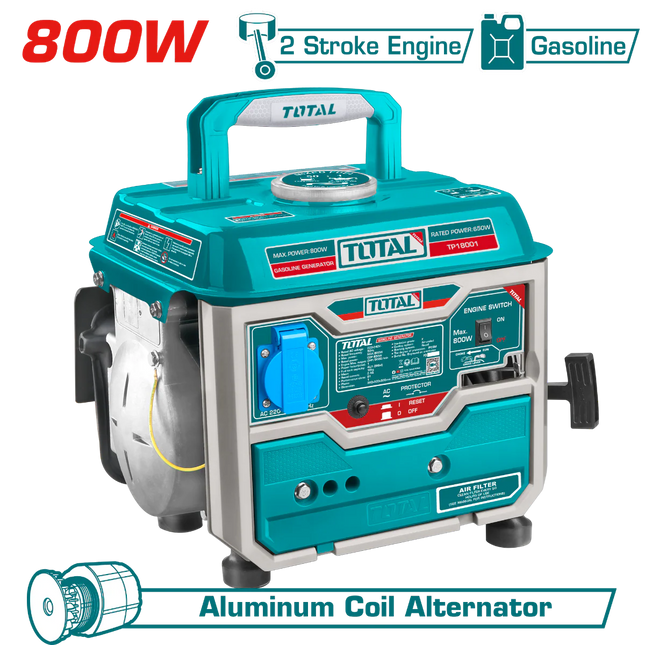 Gasoline Generator 800W Total TP18001